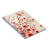 Carnet Peinture orientale de style, fleur de prune au (Côté Droit)