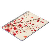 Carnet Peinture orientale de style, fleur de prune au (Côté gauche)