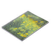 Carnet Peinture originale à l'huile de Fleur sauvage jaun (Côté gauche)