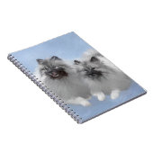 Carnet Peinture originale d'un couple de Keeshond - Art a (Côté Droit)