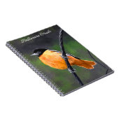 Carnet Peinture Oriole - Art Oiseau Original (Côté Droit)