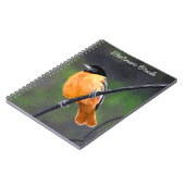 Carnet Peinture Oriole - Art Oiseau Original (Côté gauche)