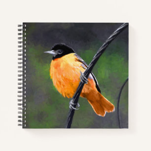 Carnet Peinture Oriole - Art Oiseau Original