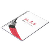 Carnet Peinture Peintre Service Société Pinceau Rouge (Côté gauche)