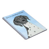 Carnet Peinture pointeur germanique - Art original (Côté Droit)