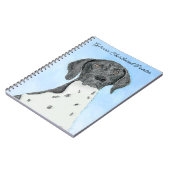 Carnet Peinture pointeur germanique - Art original (Côté gauche)