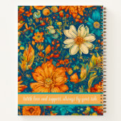 Carnet Peinture rétro Cadeaux de graduation pour petite-f (Dos)