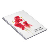 Carnet Peinture rouge avec citation (Côté Droit)