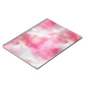 Carnet peinture rouge de main d'arrière - plan (Côté gauche)