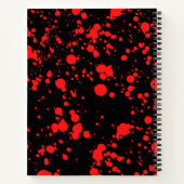 Carnet Peinture rouge et noire (Dos)