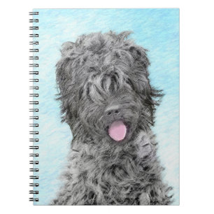 Carnet Peinture russe Terrier noir - Chien original migno