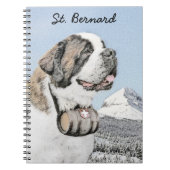 Carnet Peinture Saint Bernard - Cute Original Chien Art (Devant)