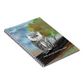 Carnet Peinture saisonnière de la Chouette dans la nature (Côté Droit)