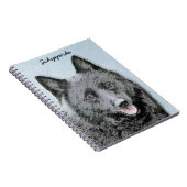 Carnet Peinture Schipperke - Cute Original Chien Art (Côté Droit)
