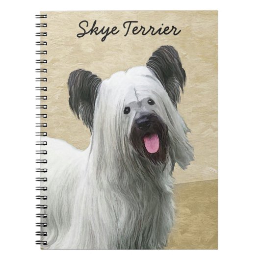 Carnet Peinture Skye Terrier - Cute Original Chien Art (Devant)