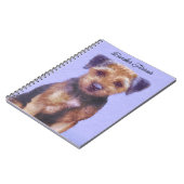 Carnet Peinture sur la frontière de Terrier - jolie art o (Côté gauche)