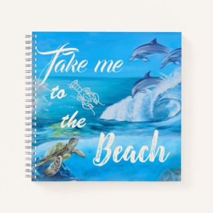 Carnet Peinture sur la plage et la vie marine