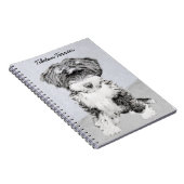 Carnet Peinture Tibétaine Terrier - Cute Original Chien A (Côté Droit)