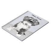 Carnet Peinture Tibétaine Terrier - Cute Original Chien A (Côté gauche)