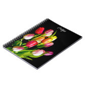 Carnet Peinture Tulip - Art Fleur original (Côté gauche)