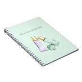 Carnet Peinture violette menthe Rêve de vie (Côté Droit)
