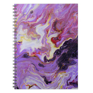 Carnet Peintures acryliques couleur tonique, abstrait.