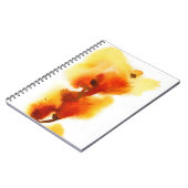 Carnet Peintures florales abstraites 2 d'aquarelle (Côté gauche)