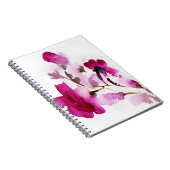Carnet Peintures florales abstraites 4 d'aquarelle (Côté Droit)