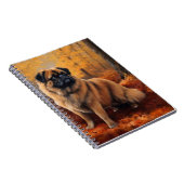 Carnet Pekingese à l'automne Feuilles automne Inspire (Côté Droit)