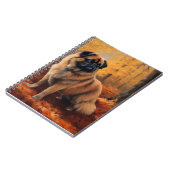 Carnet Pekingese à l'automne Feuilles automne Inspire (Côté gauche)