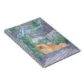 Carnet Pékingese en lavande (Côté Droit)