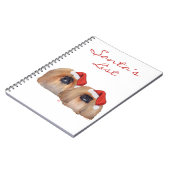 Carnet Pékinois Joyeux Noël (Côté gauche)