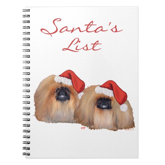 Carnet Pékinois Joyeux Noël (Devant)