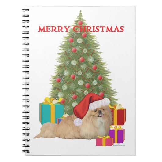 Carnet Pékinois Joyeux Noël (Devant)