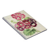 Carnet Pelargoniums vintages de fantaisie (Côté Droit)