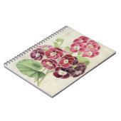 Carnet Pelargoniums vintages de fantaisie (Côté gauche)