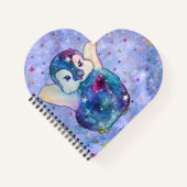 Carnet Penguin named Button (Devant)