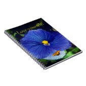 Carnet Pensée bleue viola (Côté Droit)