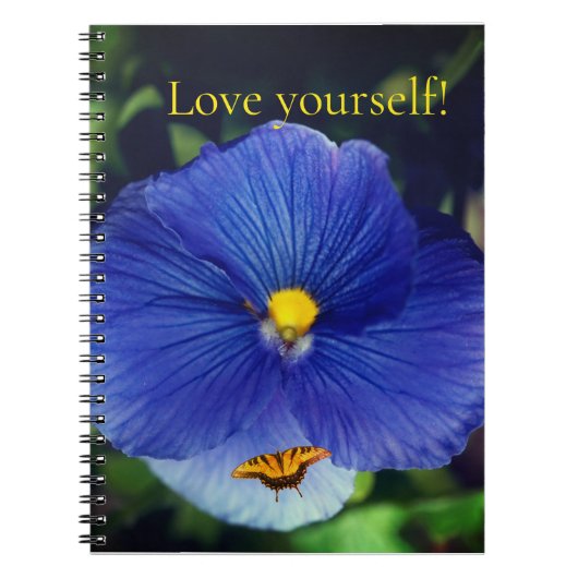 Carnet Pensée bleue viola (Devant)