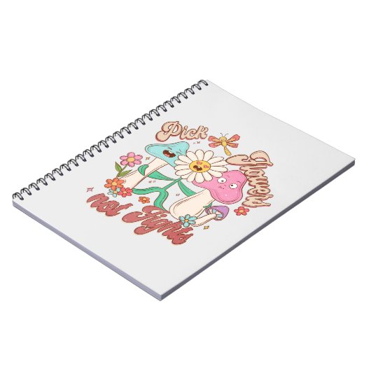Carnet Pensée Positive - Des Fleurs De Choix, Pas Des Com (Côté gauche)