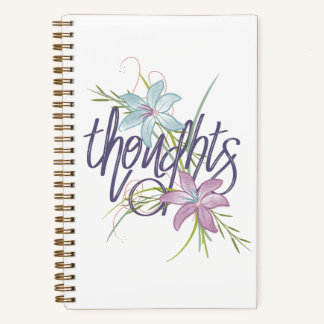 Carnet Pensées et fleurs