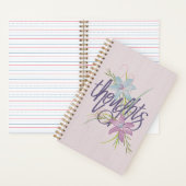 Carnet Pensées et fleurs (À l'intérieur)