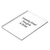 Carnet Pensées et idées incroyablement géniales (Côté gauche)