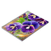 Carnet Pensées Violettes - ART IA (Côté gauche)