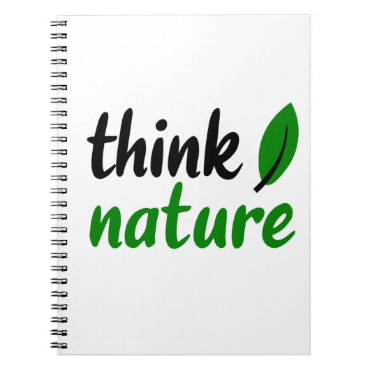 Carnet penser à la nature (Devant)
