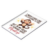 Carnet Penser à propos des singes - Drôle (Côté gauche)