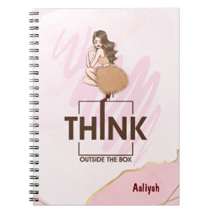 Carnet Pensez en dehors de la boîte Lady Boss femme