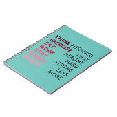 Carnet Pensez positivement (Côté gauche)