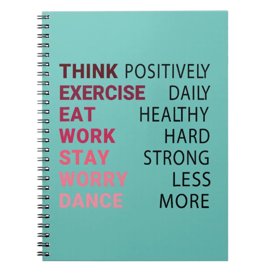 Carnet Pensez positivement (Devant)