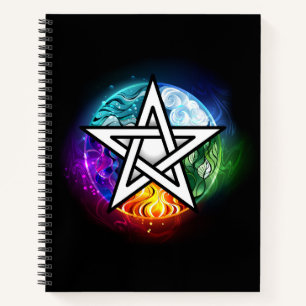 Carnet pentagramme du Wiccan